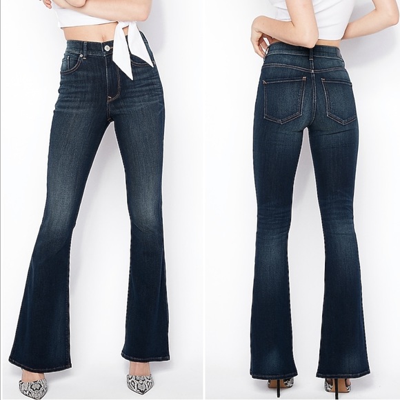 high rise stretchy jeans